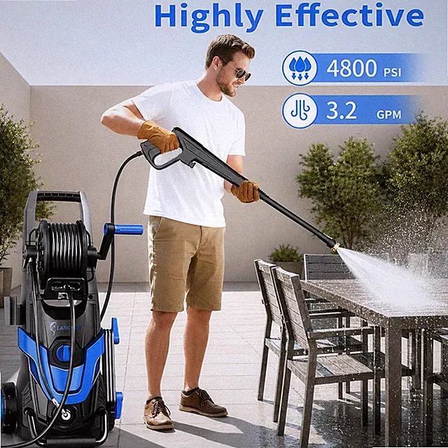 2026 New Pressure Washer 4800PSI w/4 Quick Connect Nozzles High Cleaning Machine
