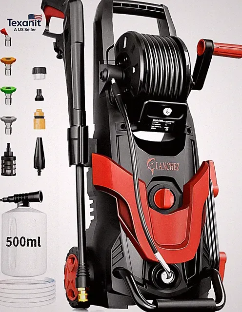 2026 New Upgrade Pressure Power Washer 4800PSI W/4 Quick Connect Nozzles, Inlet