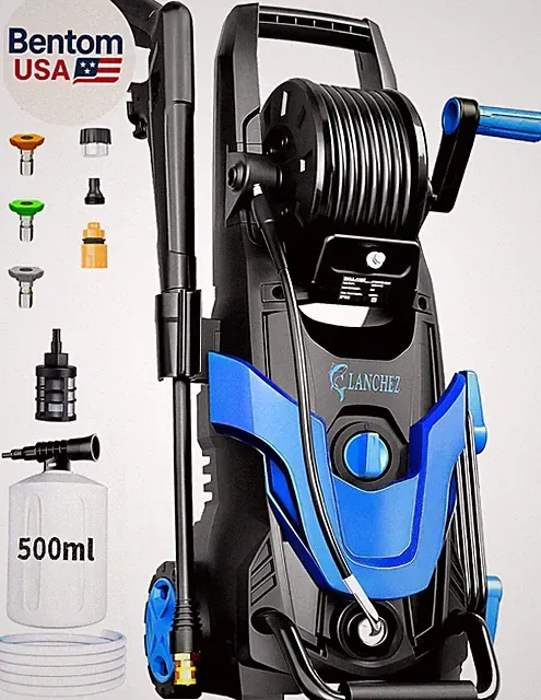 2026 Upgrade Pressure Power Washer 4800PSI W/4 Quick Connect Nozzles, Inlet Hose