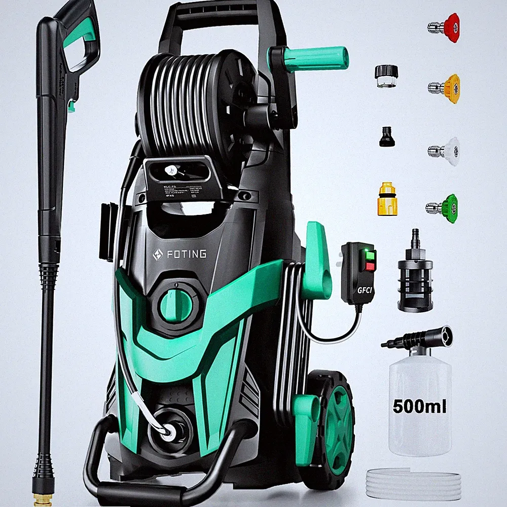 2026Upgrade Pressure Washer 4800PSI GFCI Cars/Fences/Driveways/Patios/Home Blue