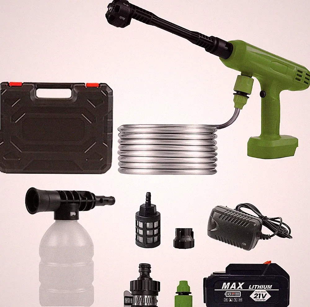 20V Cordless Pressure Washer Max 560 PSI High Power Yellow