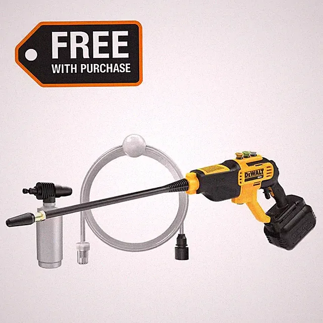 20V MAX 550 PSI 1.0 GPM Cold Water Cordless Battery Power Cleaner with 4-Nozzles