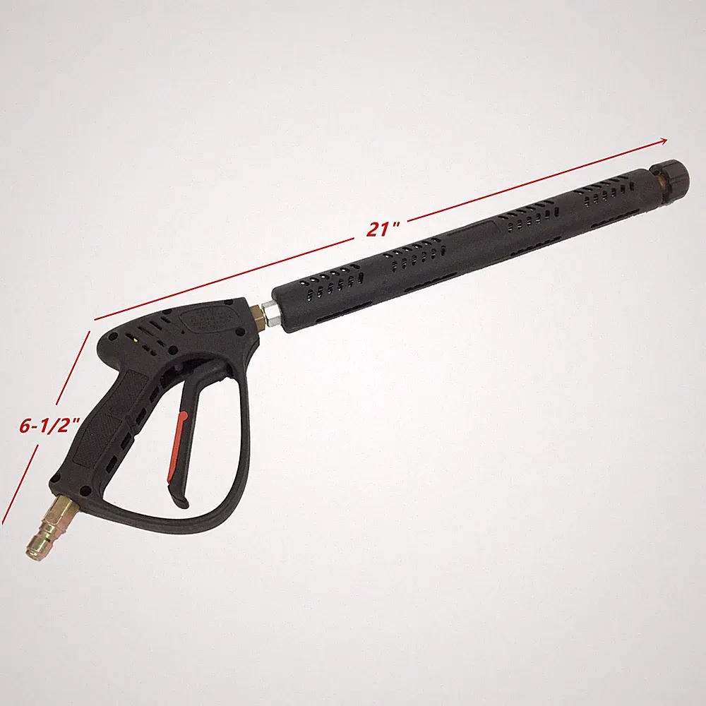 21" Hot Water Pressure Washer Gun With Wand 5070PSI 8GPM M22 & 3/8" Plug