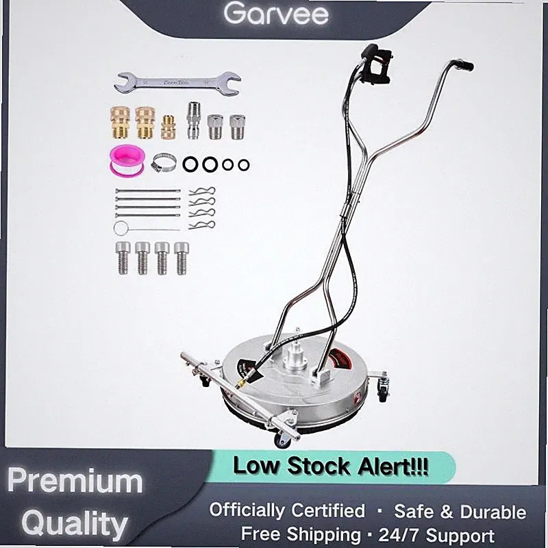 21 Inch Pressure Washer Floor Cleaner with Handle Heavy Duty Surface Cleaner