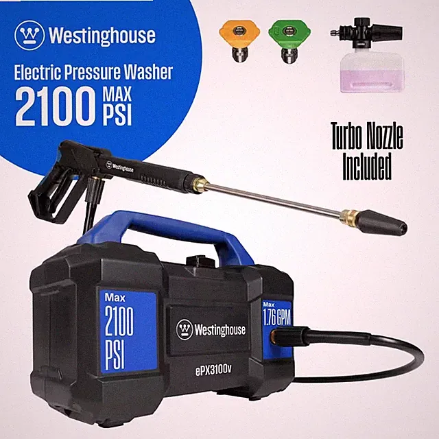 2100 PSI 1.76 GPM 13 Amp Cold Water Handheld Electric Powered Pressure Washer