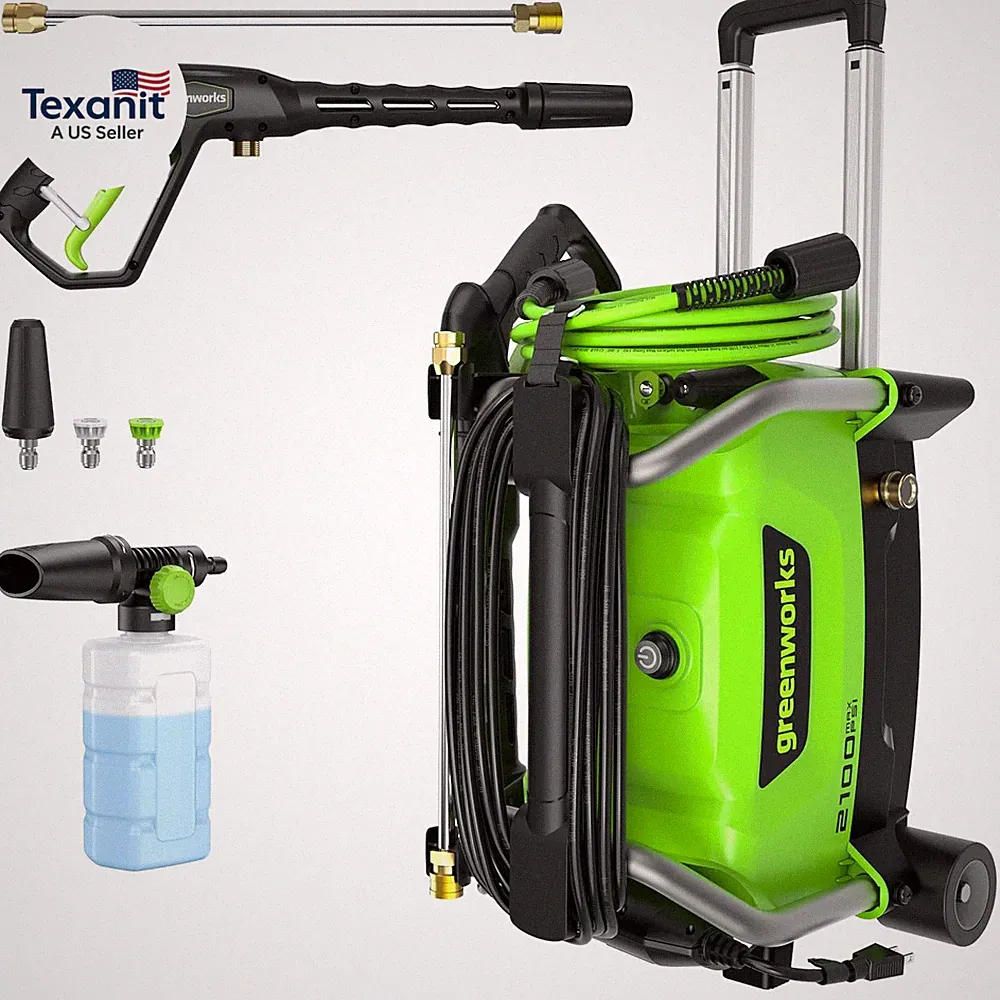 2100 PSI (SGS Certified) 1.2 GPM 13Amp Compact Electric Pressure Washer Telescop