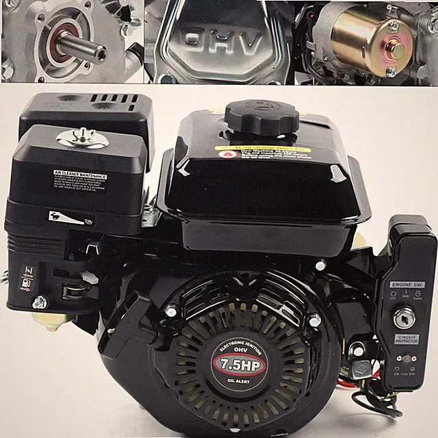 212cc 7.5 HP Electric Start Horizontal Engine Go Kart Gas Engine Motor 4-Stroke