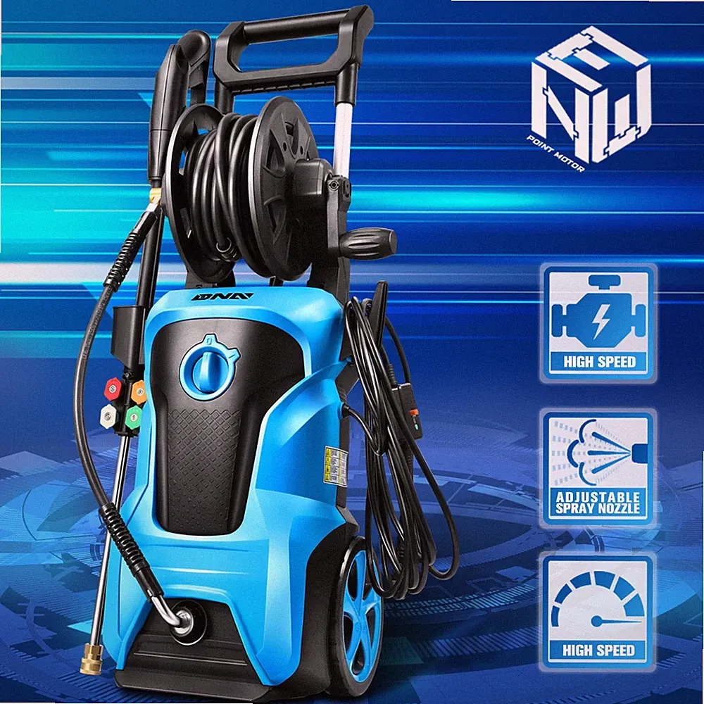 2176 PSI 2.4 GPM High-Pressure Electric Power Cleaner Car Washer Machine Blue