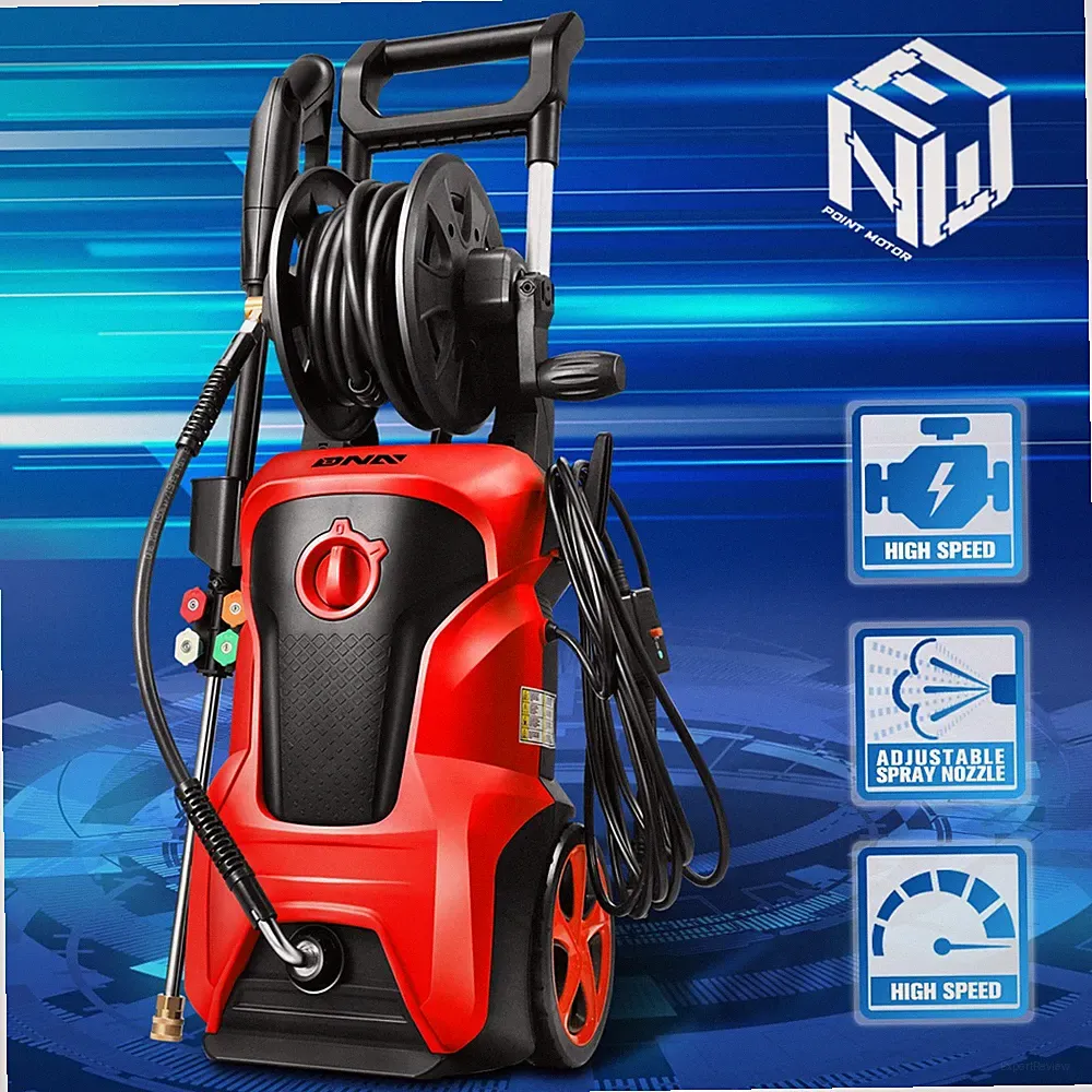 2176 PSI 2.4 GPM High-Pressure Electric Power Cleaner Car Washer Machine Red