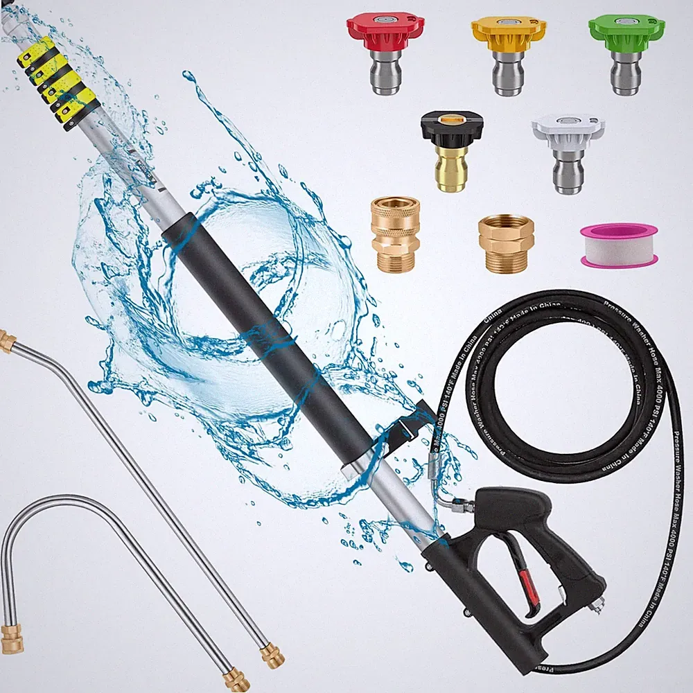 21FT Telescoping Pressure Washer Wand, Pressure Washer Extension Wands, Power...