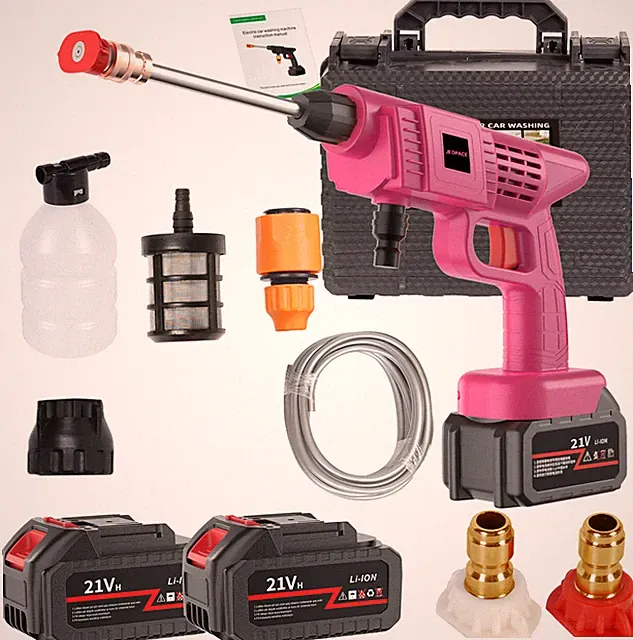 21V Cordless Portable Washer Complete Car Washing Tool Kit with 2 Batteries