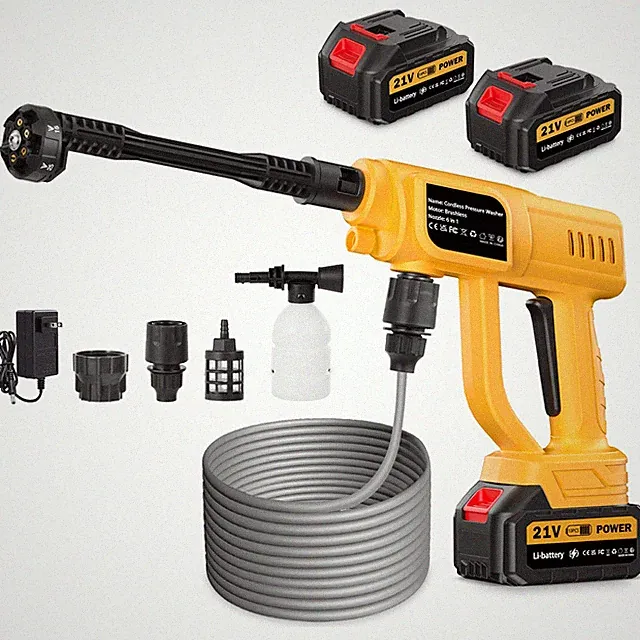Cordless Electric High Pressure Water Spray Car Gun Portable Washer