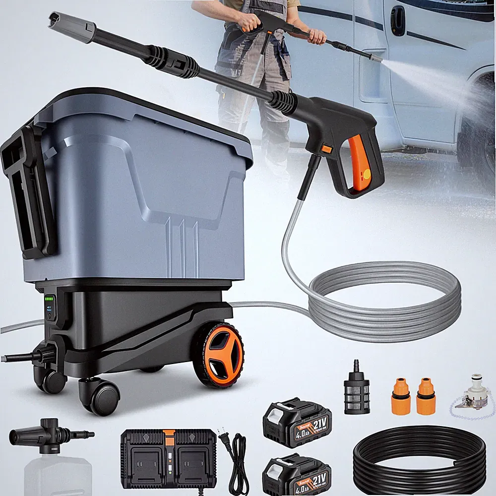 21V Battery Operated High Pressure Washer 2000 PSI 1.1 GPM Cordless
