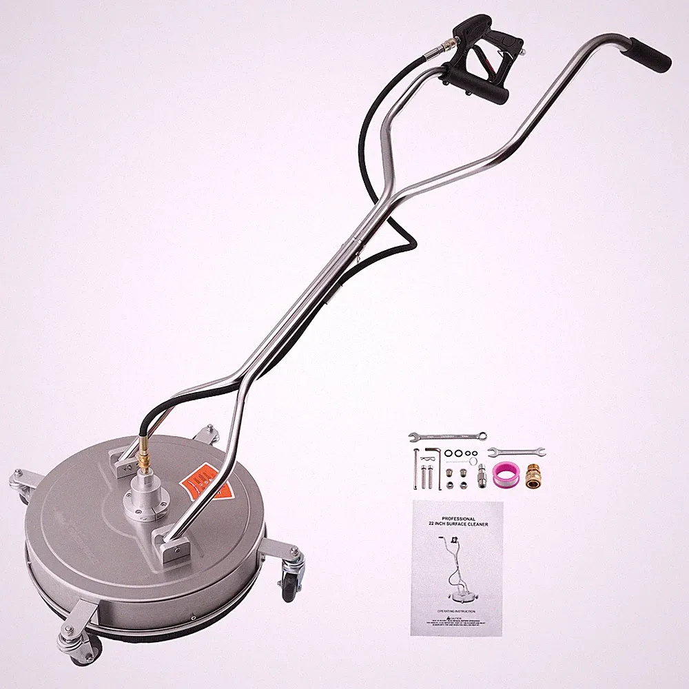22 Inch Pressure Washer Surface Cleaner Attachment 2000-4200PSI w/ Wheels