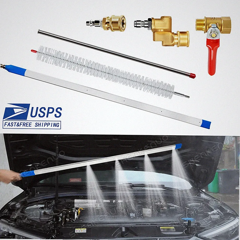 23.62" Portable Radiator Cleaning WandPressure Washer & Pressure Air Pump Flush