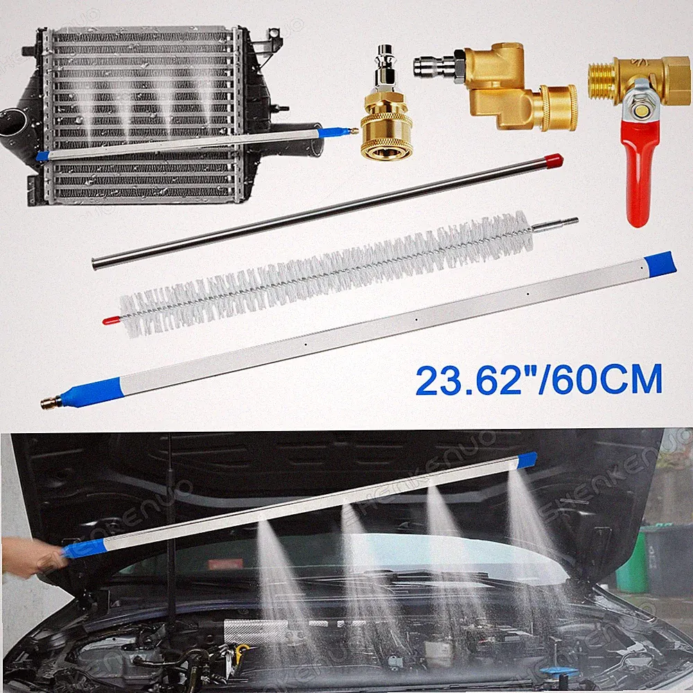 23.62" Portable Radiator Cleaning WandPressure Washer & Pressure Air Pump Flush