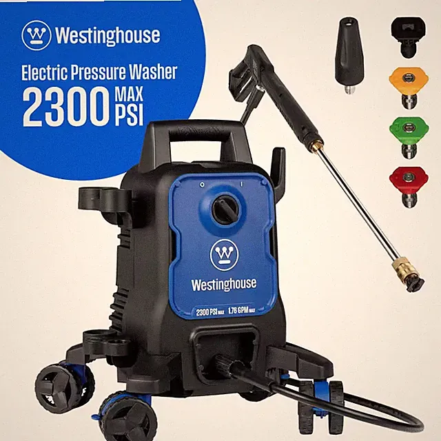 2300 Max PSI 1.76 Max GPM Cold Water Electric Powered Pressure Washer W/Anti-Tip