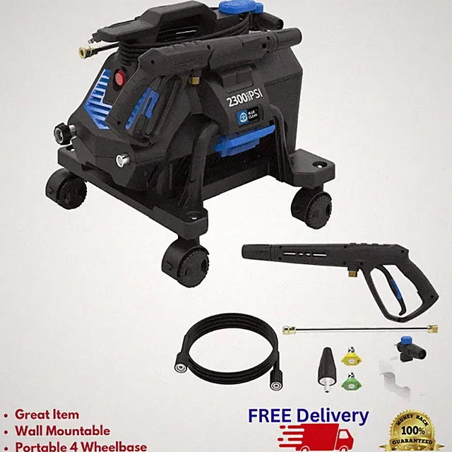 2300 PSI Electric Pressure Washer 1.3 GPM 3-in-1 Portable with Hose Nozzles New