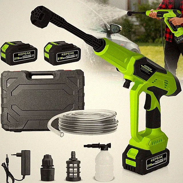 23000RPM Cordless Electric High Pressure Water Spray Gun Car Washer Cleaner Tool