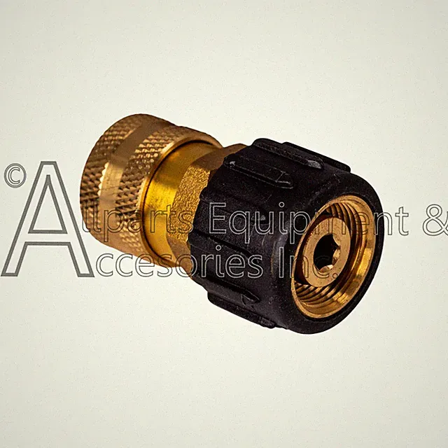 24.0448 MTM Hydro OEM Brass 3/8" Female Quick Connect and Female M22 Coupler