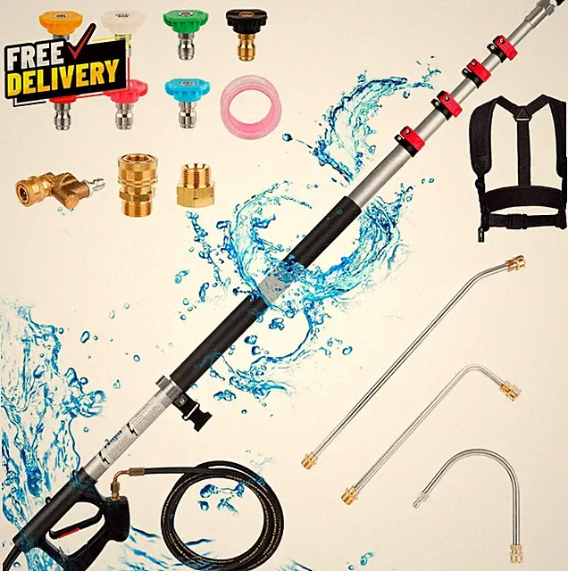 24 FT Pressure Washer Extension Wand Extension Pole for Pressure Washer with....