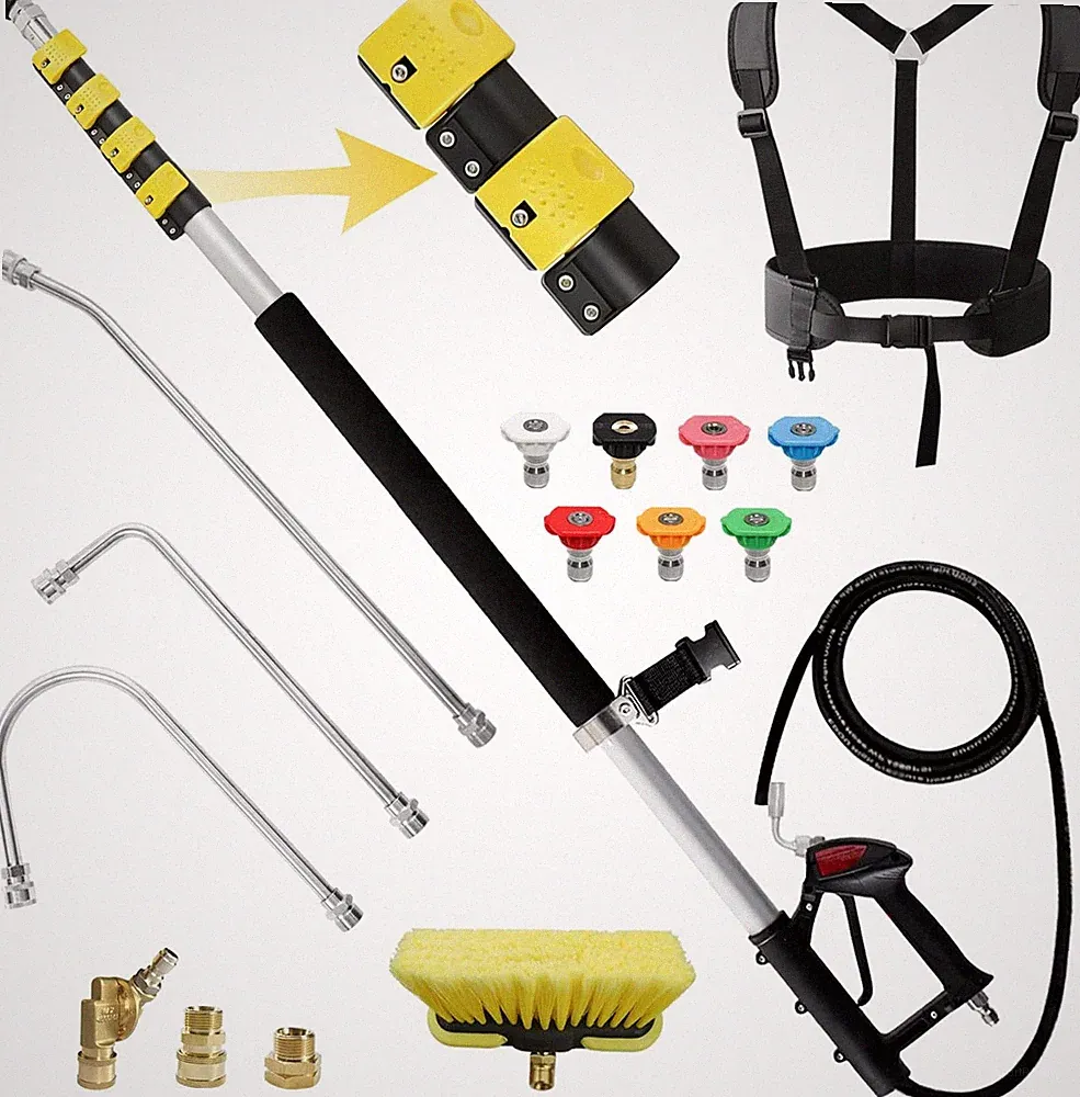 24 FT Pressure Washer Telescoping Wand with Extension Wands