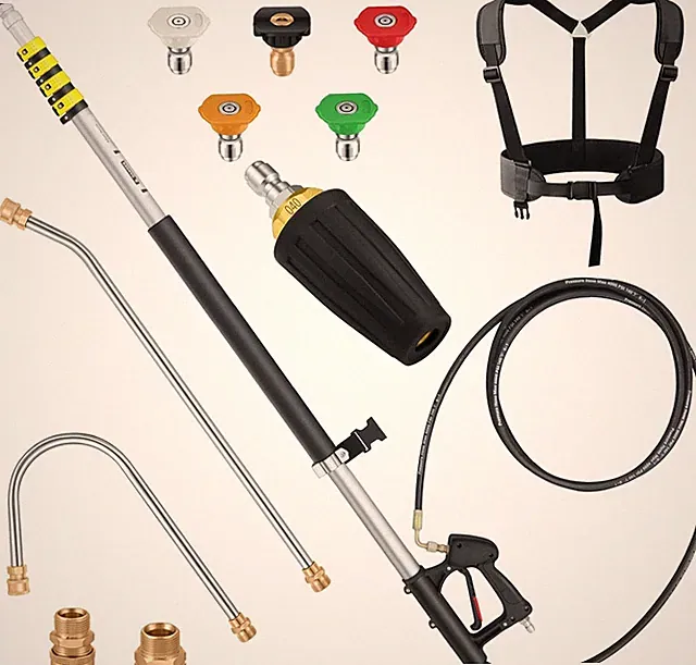 24 FT Telescoping Pressure Washer Wand Extension, Aluminum Power Washer Extensio