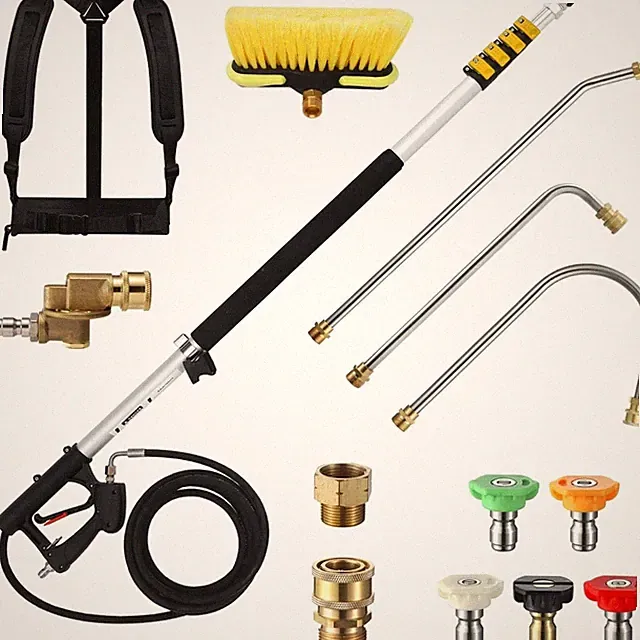 24 FT Telescoping Pressure Washer Wand with Pressure Washer Extension Wand, B...