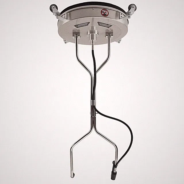 24 inch Pressure Washer Surface Cleaner Stainless Steel 4 Wheels Drive Clean