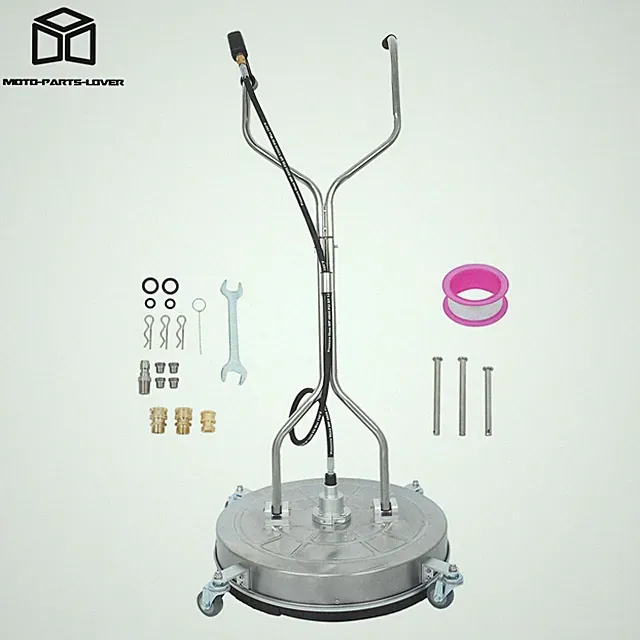 24 Inch Pressure Washer Surface Cleaner w/ Handles & Wheels Quick Connect