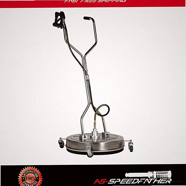 24" Pressure Washer Surface Cleaner 4000 PSI w/ Handles & Wheels Quick Connect