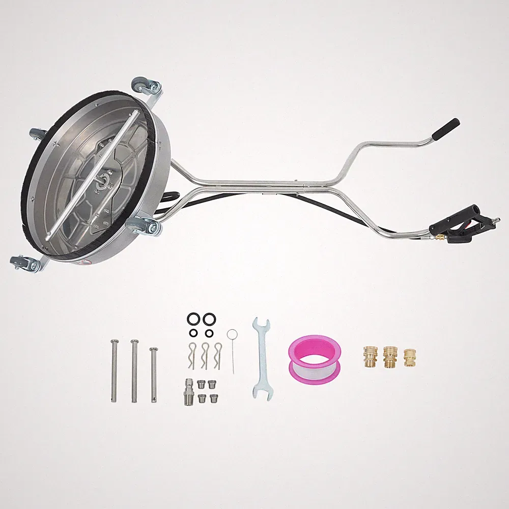 24" Pressure Washer Surface Cleaner Stainless Steel Dual Handle Surface Cleaner