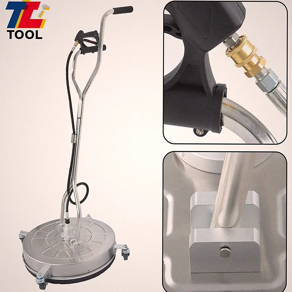 24" Pressure Washer Surface Cleaner w/ Handles & Wheels Quick Connect