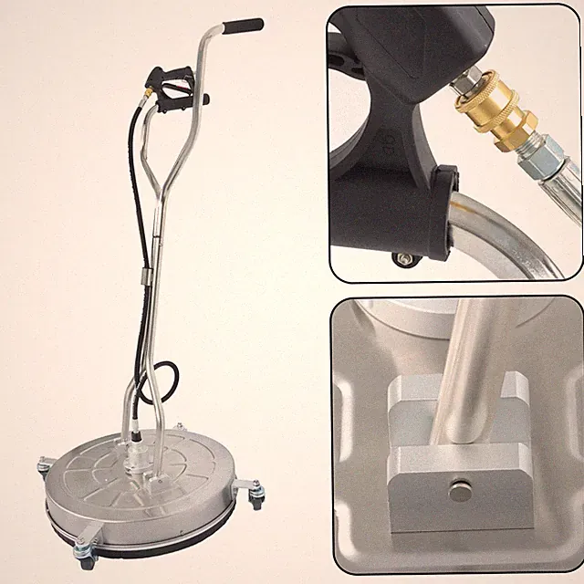 24" Pressure Washer Surface Cleaner w/ Handles & Wheels Quick Connect us