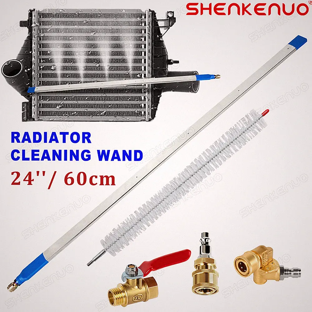 24'' Radiator Cleaning Wand 4500 PSI Pressure Washer Tool for Cars Trucks RVS