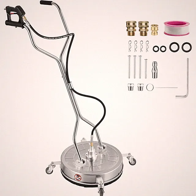 24" Stainless Steel Commercial Dual Handle Power Washer Surface Cleaner 4000PSI