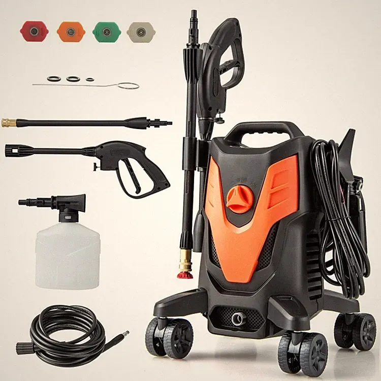 2400 PSI Electric Pressure Washer 1.7 GPM Cleaning Washer W/ 4 Universal Wheels