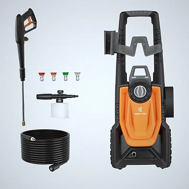 2400 PSI Electric Pressure Washer with 4 Nozzles & Foam Cannon for Cars & Patios
