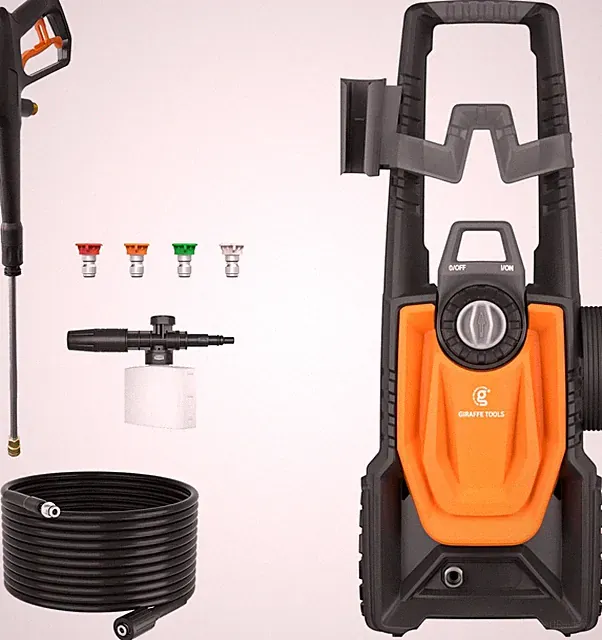 2400 PSI Electric Pressure Washer with Foam Cannon & 4 Nozzles, 30FT Hose