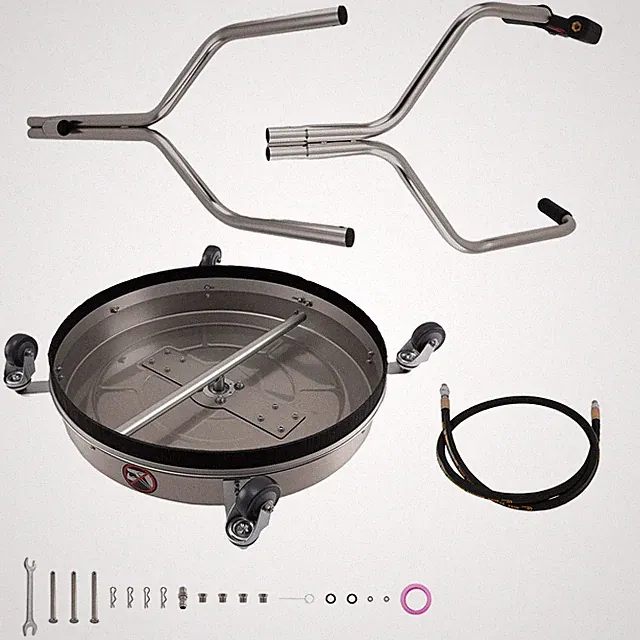 24in Pressure Washer Surface Cleaner Stainless Steel 4 Wheels Deck Clean