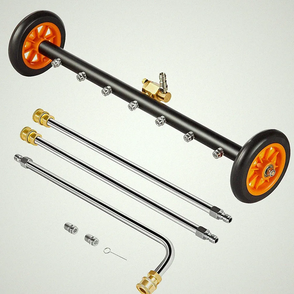 24in Stainless Steel Pressure Washer Surface Cleaner 7 Nozzles