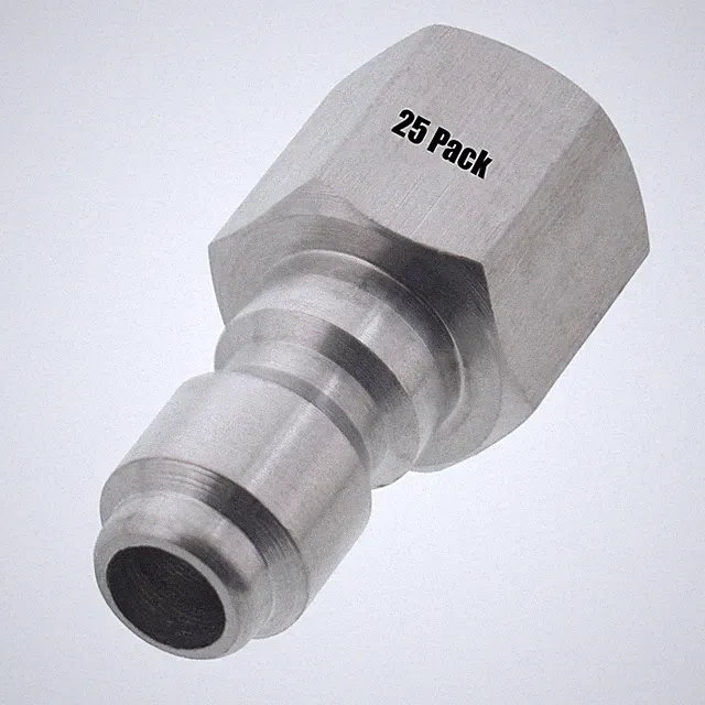 (25) 1/4" FPT Female Stainless Steel Plug Quick Connect Coupler Pressure Washer