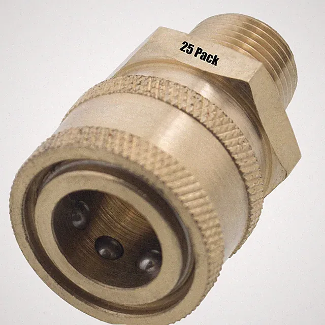 (25) 3/8" MPT Male Brass Socket Quick Connect Coupler Pressure Washer Nozzle