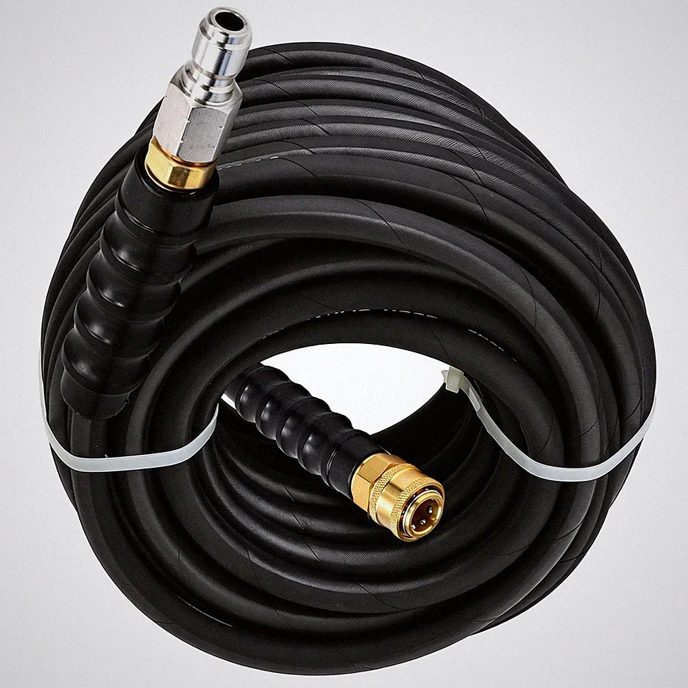 25/50/100/125' Pressure Washer Hose 4800PSI 3/8" Flexible Power Wire Washer Hose