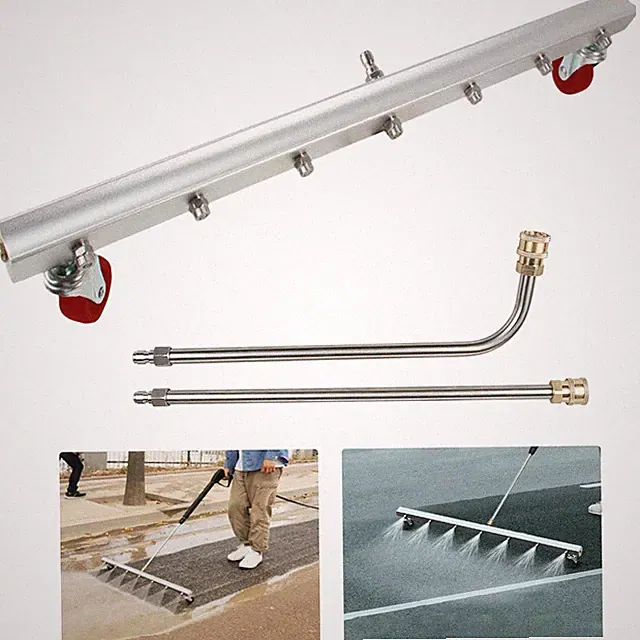 25.6" Pressure Washer Surface Cleaner Water Broom Undercarrige Car Clean Brush