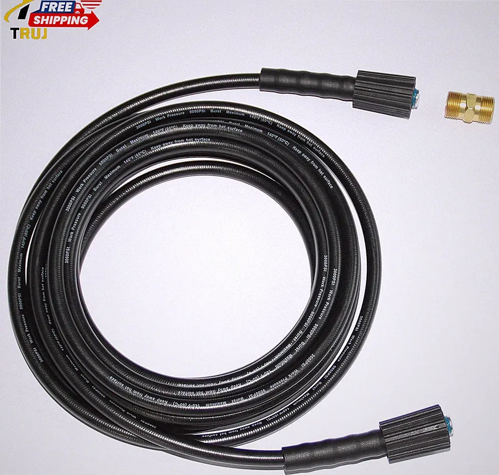 25 Foot Pressure Washer Hose for 3000Psi Craftsman Generac Greenworks Dusichin