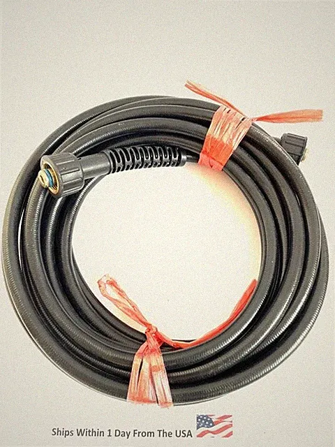 25 FT High Pressure Washer Hose Replacement 3000PSI w/ M22 Threaded Connectors