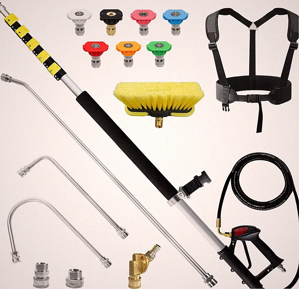 25 FT Pressure Washer Telescoping Wand with Extension Wands