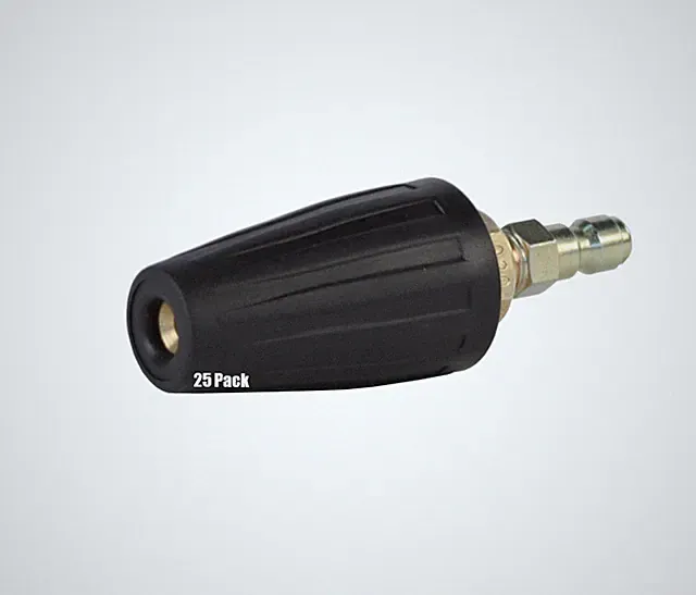 25 Pack Erie Tools Pressure Washer Rotating Turbo 5.5 Nozzles 3000 PSI QC