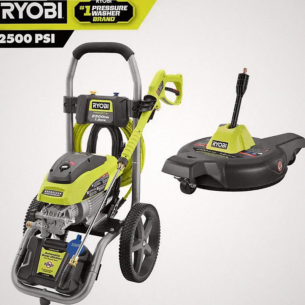 2500 PSI 1.2 GPM Cold Water Electric Pressure Washer and 12 In. Surface Cleaner